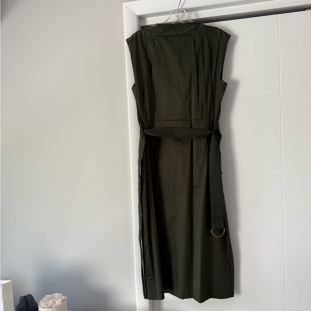 Banana Republic Olive Midi Dress with Belt